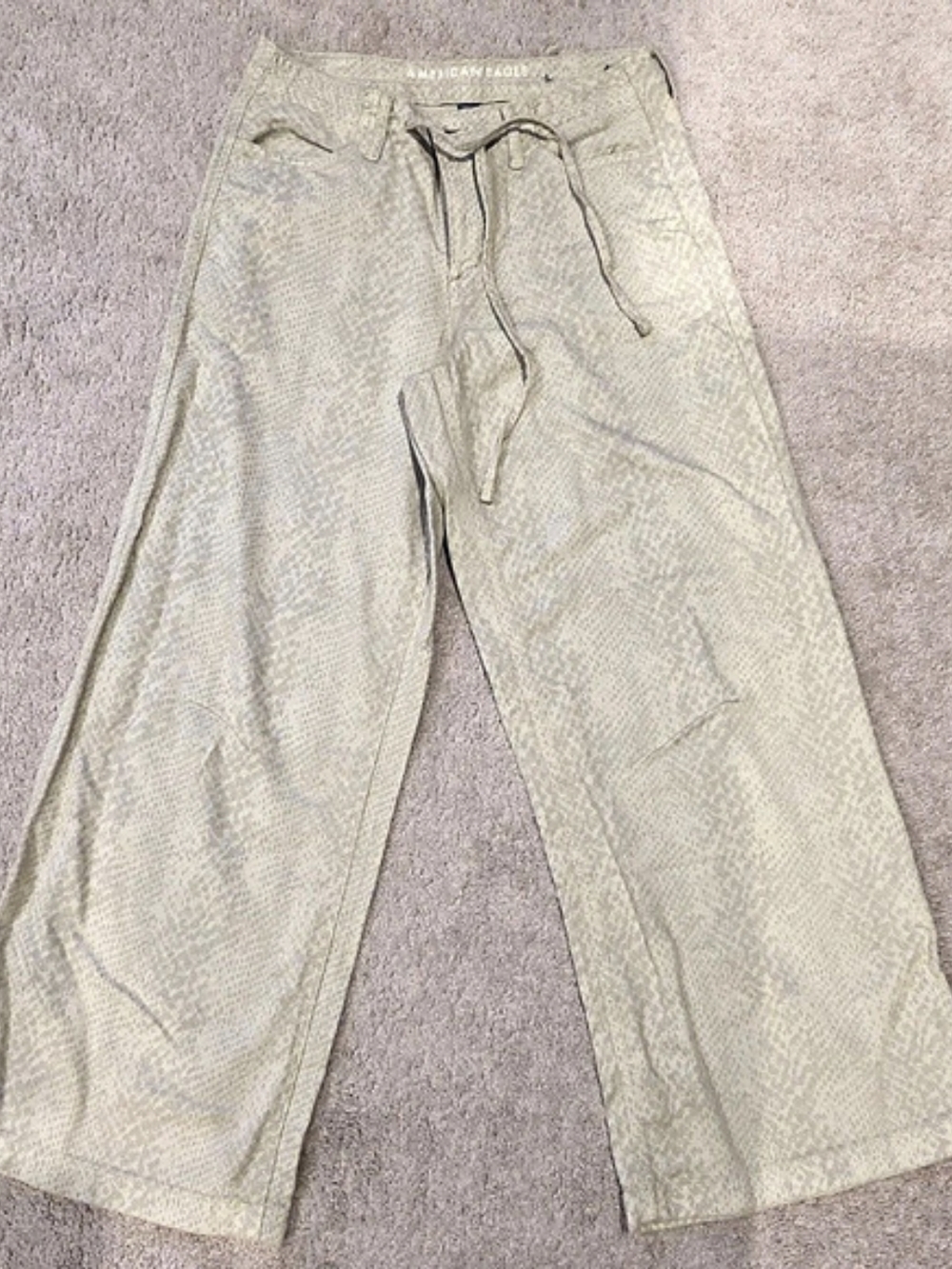 American Eagle AE Stretch Snake Print Dreamy Drape Wide Leg. Worn Once!
